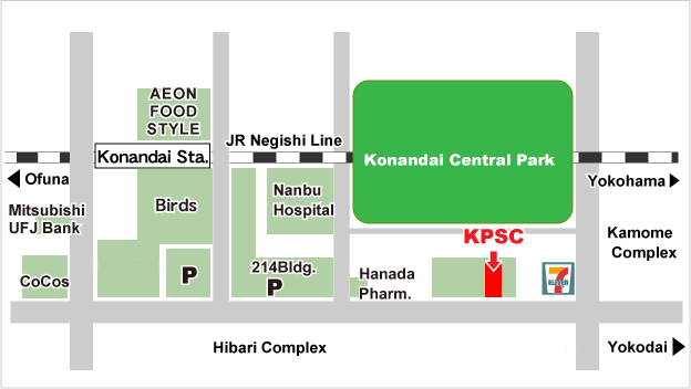KonandaiParkSideClinic Map
